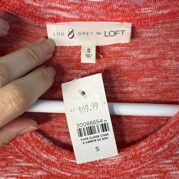 Lou & Grey Melange Coral Maxi Dress with Smocked Waist - Picture 2 of 8